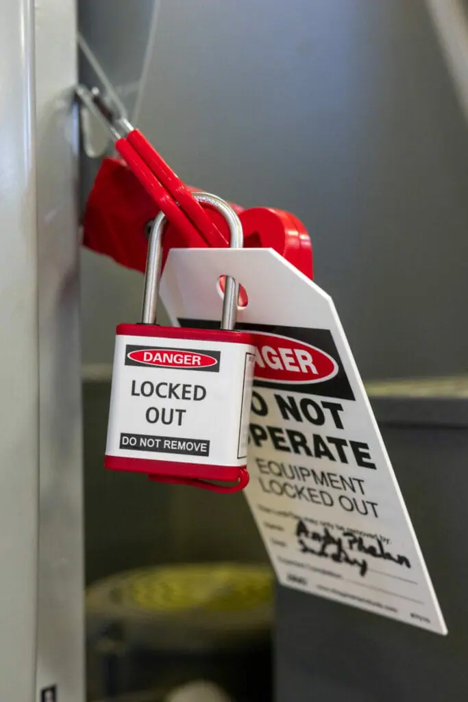 LOTO tag and lock - equipment for mastering safety with lockout tagout procedures