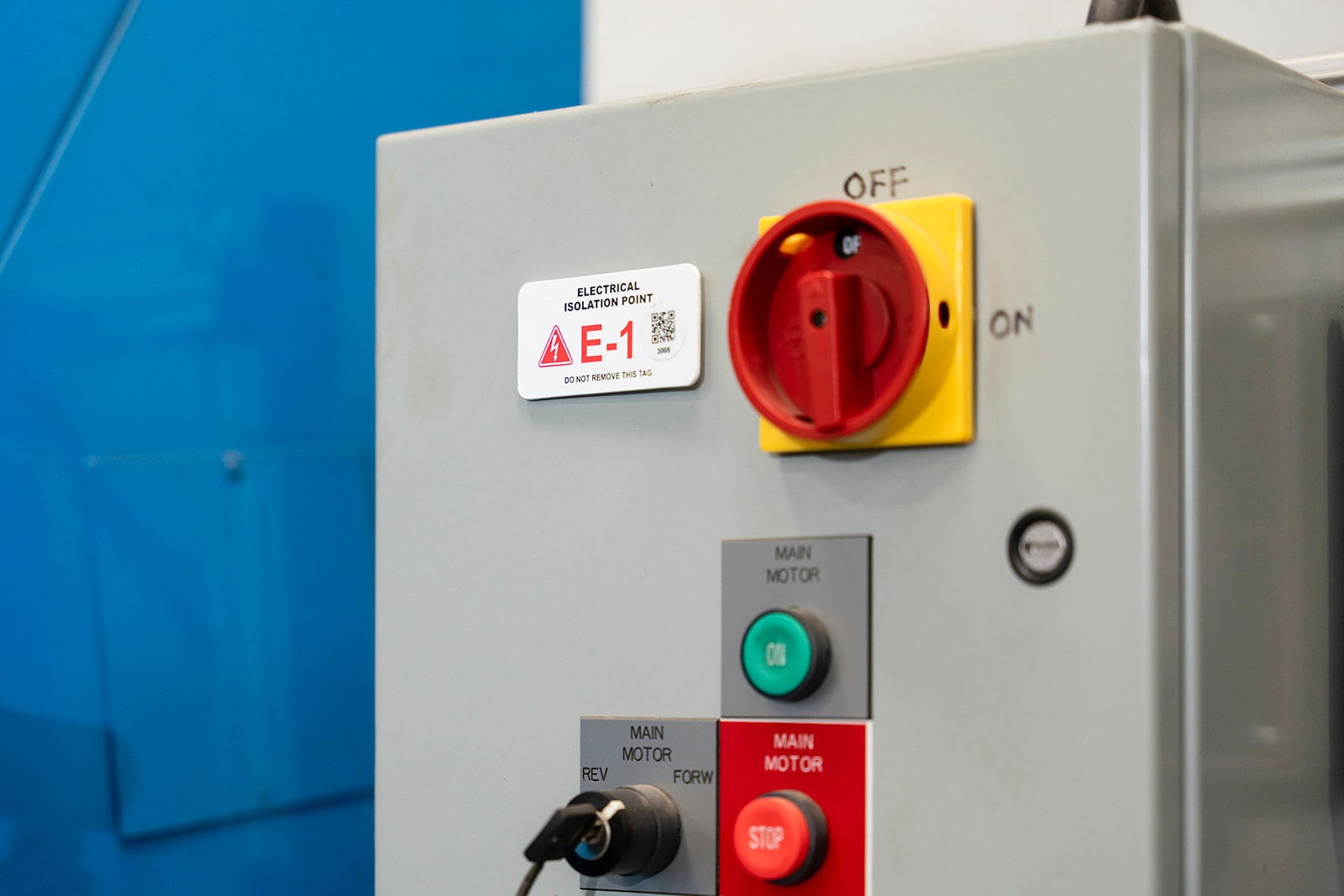 Wentworth LOTO Circuit Breakers with a loto tag